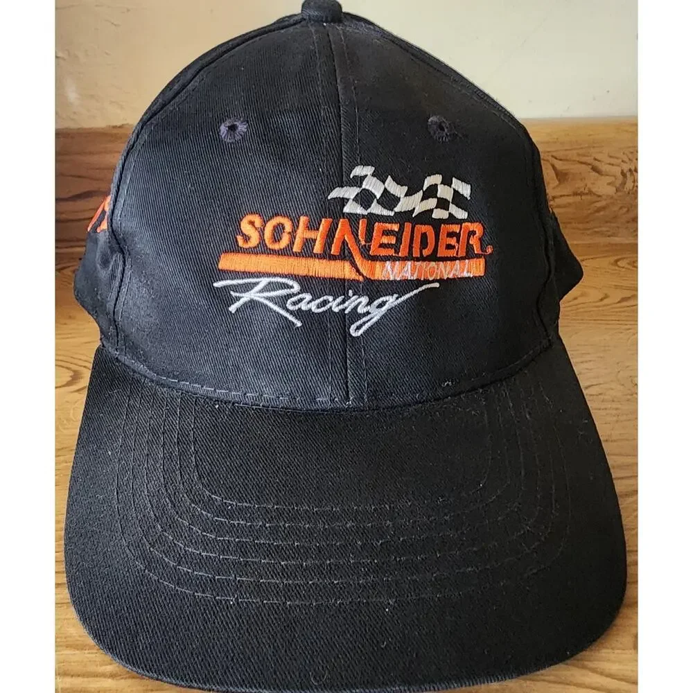 Schneider National Racing Dick Trickle #64 Sportsman Snapback Hat Men's Black